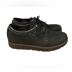 WOLKY Black Suede Leather Platform Sneakers Shoes EU size 42/US 10.5